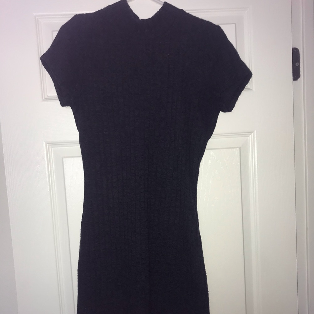 Charcoal Grey Mini Dress/ T-Shirt Dress